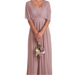 Birdy Grey  Chicky Mauve Convertible Bridesmaid Dress XS NWT Floor Length Photo 6