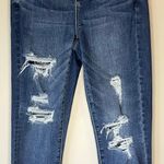 American Eagle  Distressed Curvy Super High Rise Jean Jegging Size 2 Short Photo 7
