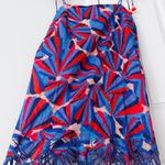 Farm Rio Tie-Strap Scalloped Shift Mini Dress, Size L Photo 6