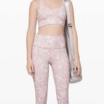 Lululemon Wunder Under Crop Luxtreme 21” in Shadow Leaf Ivory Muse Size 2 Photo 0