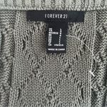 Forever 21 Green crochet pom pom crop tank top size large Photo 2