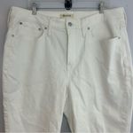 Madewell NWT  The Perfect Vintage White Denim Jeans Size 18W Photo 3