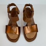 AGL Attilio Giusti Leombruni Heels Sandals 5.5 Brown Copper Patent Leather 35.5 Photo 1