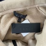 The Range NYC Half Zip Cotton Terry Sweatshirt Tan Photo 4