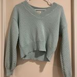 Hippie Rose Teal Sweater Photo 0