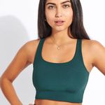 Girlfriend Collective  Paloma Racerback Bra in Moss, Size X-Small Photo 0