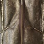 Ella Moss  Vegan Suede Sherpa Lined Moto Jacket Black Medium NWOT Photo 2