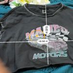 Forever 21  Women's Black Malibu Motors Graphic Crop Top Size M Photo 2