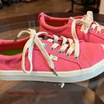 Cariuma OCA Low Bright Pink Canvas Sneakers Cork Insole Cap Toe Design Size 8 Photo 13
