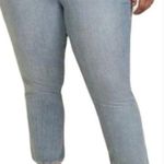 Torrid High-Rise Straight Button Fly Jeans Women's 20R Light Wash Side Hem Slit Photo 0