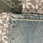 We Wore What The Danielle Crystal Straight High Waist Jeans In Blue Button Fly 27 Photo 8