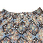 Westport  Boho Off Shoulder Shirt Flowy Tie Sleeves Floral 100% Polyester Sz 2X Photo 3