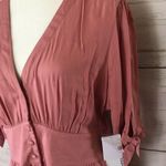 JustFab Tie Sleeve Midi Shirt Dress Photo 4