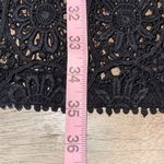 Gretchen Scott Crocheted Eyelet Tunic Swim Beach Cover Up Dress Medium Black Photo 7