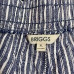 Blue & White Striped Womens Lounge Pants XL By Briggs Photo 2