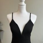 Forever 21 Deep Plunge Black Dress Photo 2