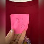 Hanes VTG Grandma Sweatshirt Alaska Collar Red Pink Blue Hippie Boho Floral Size XL Photo 6