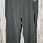 The North Face ‎ Fleece Polartec Gray Mid Rise Flare Pants Wide Leg Womens Medium Photo 0