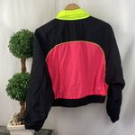 Forever 21 Pepsi Pink & Black Colorblock Long Sleeve Half Zip Sport Athletic Top Jacket M Photo 1