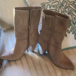 Impo Womens  Terra Faux Suede High Booties in Camel sz 7 NWOT Photo 0