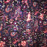 LuLaRoe Madison Skirt Purple, Pink & Black Pleated Circle Skirt Sz 2X EUC PLUS Photo 5