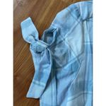 For‎ the Republic short sleeve Baby Blue plaid Blouse Size 0 Photo 2