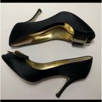 Dolce & Gabbana , baguette bow , black satin pumps, heels size 7 Photo 0