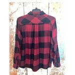 Magellan Plaid Button Down Womens shirt size XL Red Photo 2