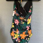 Old Navy NWT  One Piece Swimsuit Size M Tropical Flowers Pattern Photo 2
