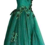 Sparkly Hunter Green Prom/ Quinceañera Dress Size 8 Photo 6