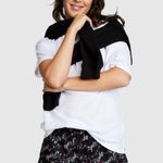 PINK - Victoria's Secret Victoria’s Secret PINK Flannel Pajama Shorts / Black Holiday Lights Size XL Photo 5