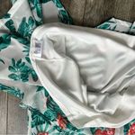 Lulu’s Evadne White and Teal Tropical Print Two Photo 13