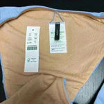 J.Crew  Curved Waist Cheeky Bikini Bottom Light Blue Mist High Cut Size Small Photo 1