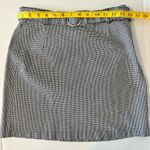 H&M Divided A- Line Mini Skirt Black White Checkered Used Size 4 Photo 4