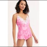 Free People NEW  Luella Printed Bodysuit Berry Kiss Photo 3
