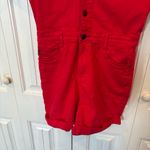 Judy Blue  Red Denim‎ Romper Size Large Photo 4