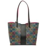 Calvin Klein Suri Monogram Tote Bag with Wristlet, Black Multi, New with Tag Photo 0