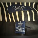 CHAPS  Black and White Striped Jacket Photo 5