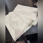 Abercrombie & Fitch Women's Cream Shorts. Abercrombie. Relaxes cutoff short. High rise Photo 3