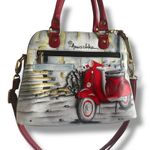 Anuschka  Roman Dreams Scooter Small Multi Compartment Satchel RFID‎ Blocker Photo 6