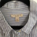 Burberry Brit Women's Long Sleeve Cotton Striped Blue Shirt Sz. LG Photo 1