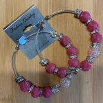 Fashion Jewelry Basketball Wife Pink Earrings Silver Photo 0