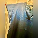 Nicole Miller  dark blue silky top - size large Photo 4