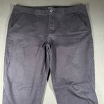 AERO Skinny Ankle Pants Womens 16 Long Navy Casual Chino Stretch Flat Front Blue Photo 1