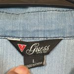 Guess  Blue Denim Camicia Colorado Denim Jacket L/S Pearl Snap Large #0956-AZ Photo 5