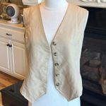 Vest Tan Button Down New Size XS Photo 3