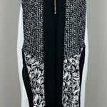 Chaus Dress Womens XL Black White Zip Halter Neck Shift‎ Sleeveless Knee Length Photo 0