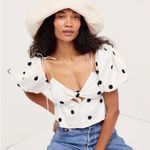 For Love & Lemons  polka dot puff sleeve top Photo 0