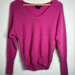 Tahari Women’s 100% 2-Ply Cashmere V-Neck Sweater Pink Luxury Soft Knit Sz Small Photo 0