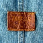 Y2K Denim Overall Mini Dress Blue Photo 3